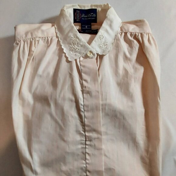 Vintage Marshell Fields Retford 60"s Singles The Country Shop Woman's Blouse SZ8 - Picture 5 of 9